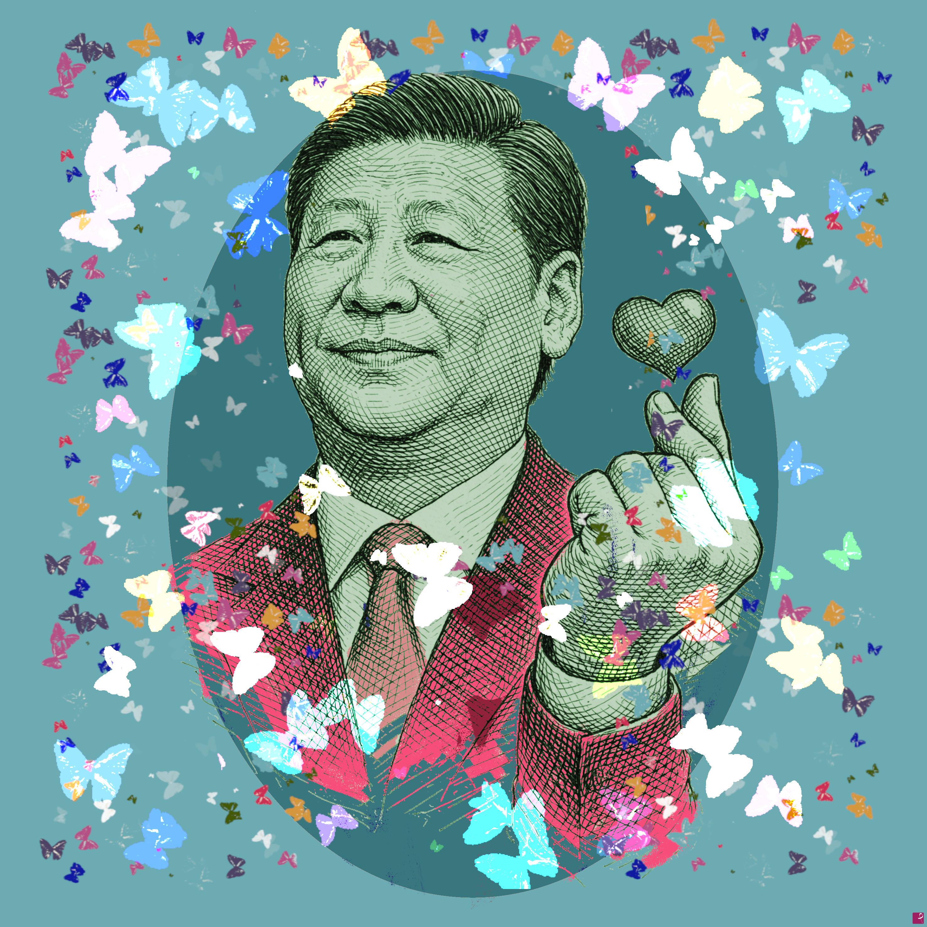 quadri in vendita online - Jinping Butterfly Effect