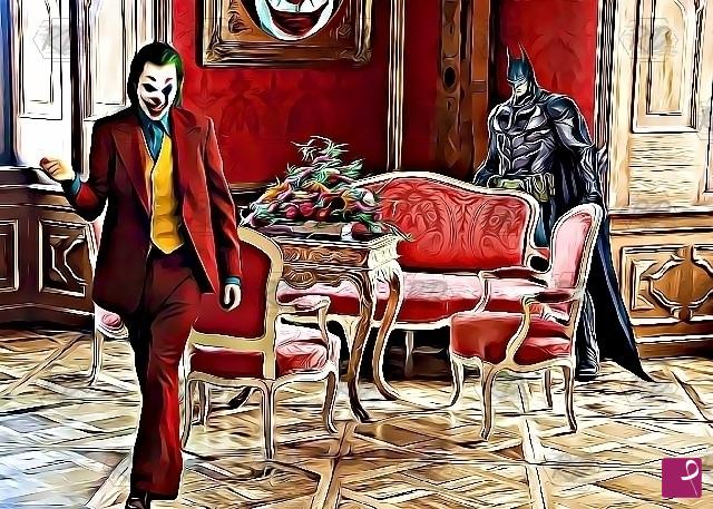 disponibile quadro - Joker e batman - Raffaele De Leo
