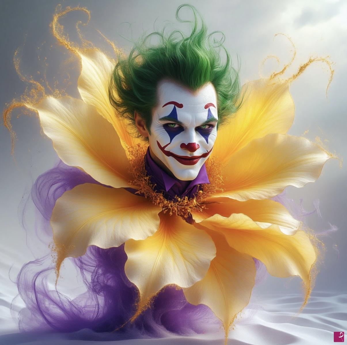 quadri in vendita online - Joker in bottom flower 