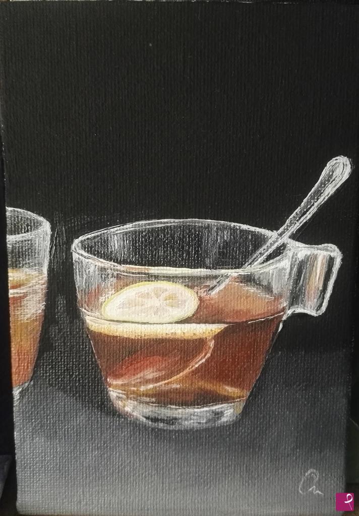quadri in vendita online - Just tea at twilight