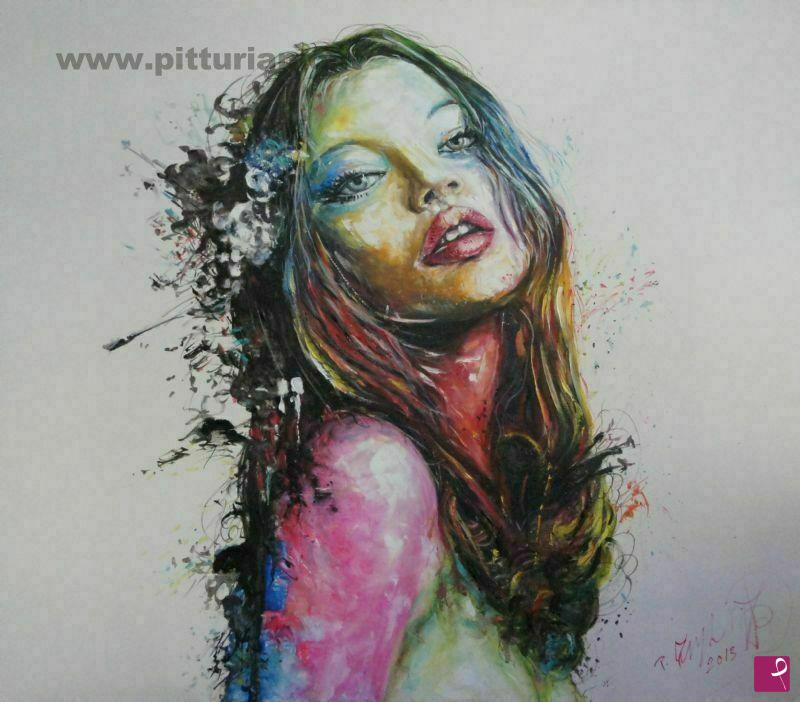 quadri in vendita online - Kate moss, serie 2013