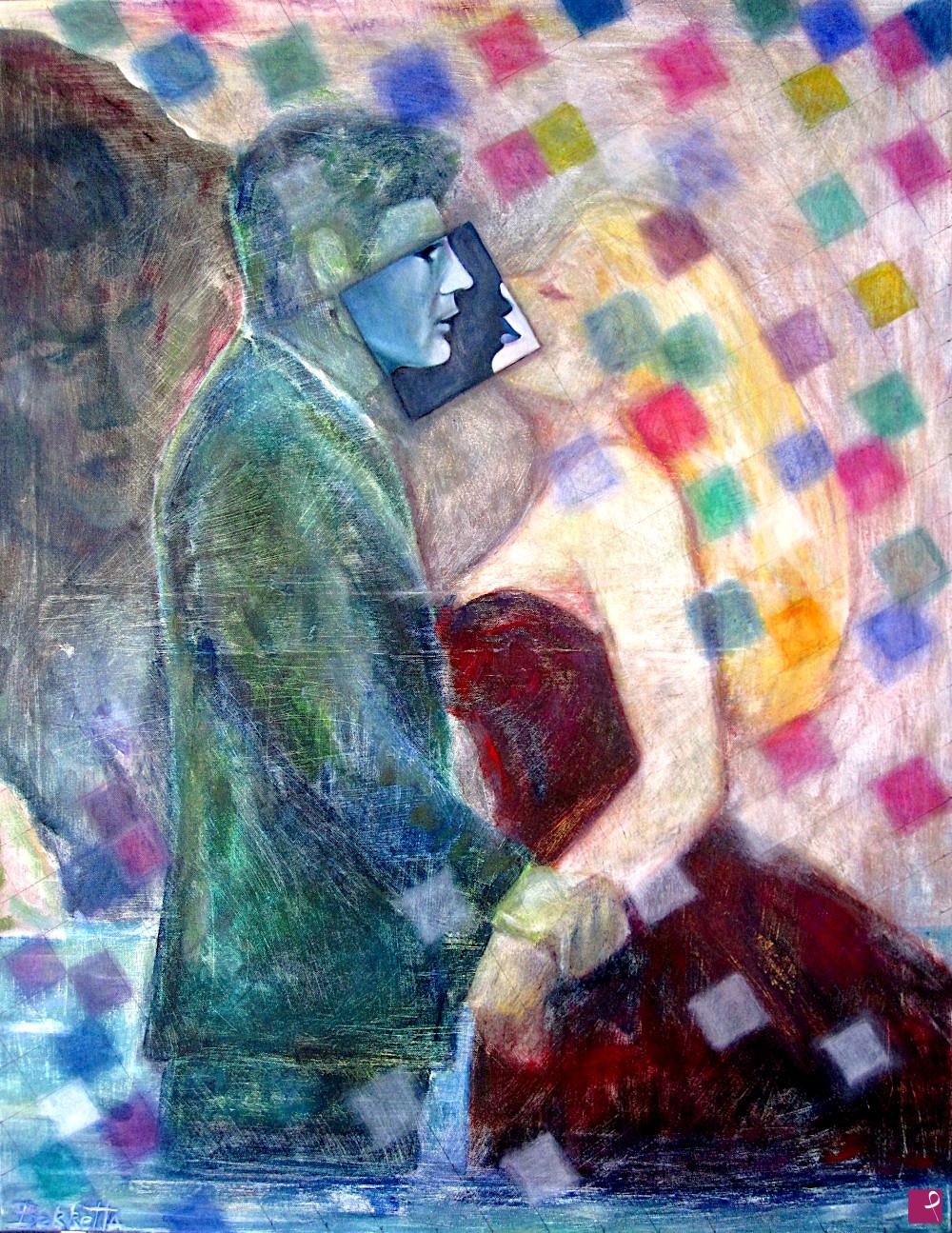 quadri in vendita online - Kiss into the cave | Bacio nella caverna | la Dolce Vita