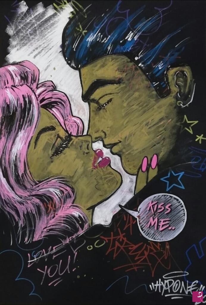 quadri in vendita online - Kiss me