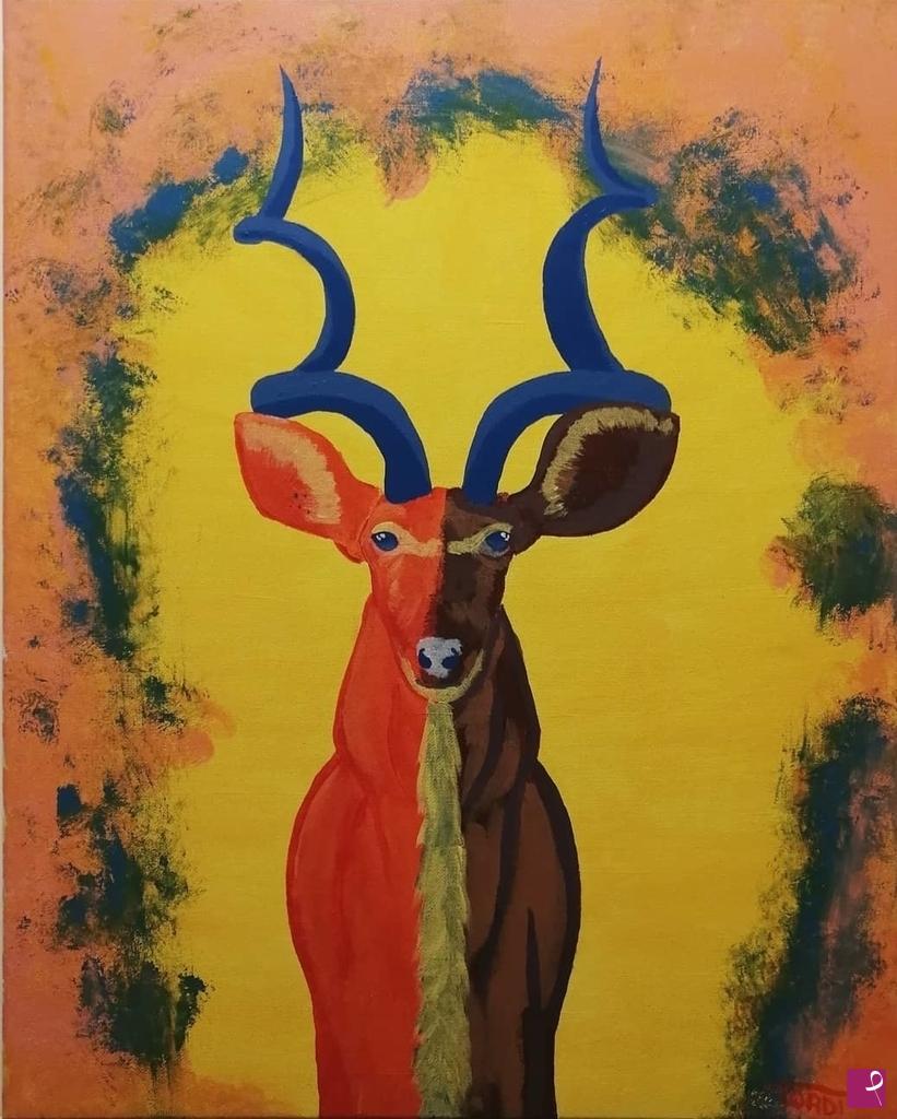 quadri in vendita online - Kudu, the king