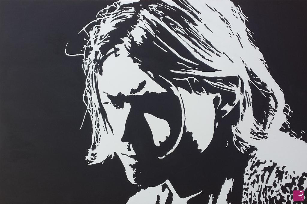 quadri in vendita online - KURT COBAIN - NIRVANA - STYLE POP ART