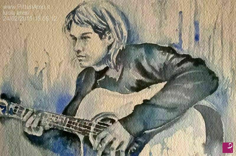 quadri in vendita online - kurt  cobain