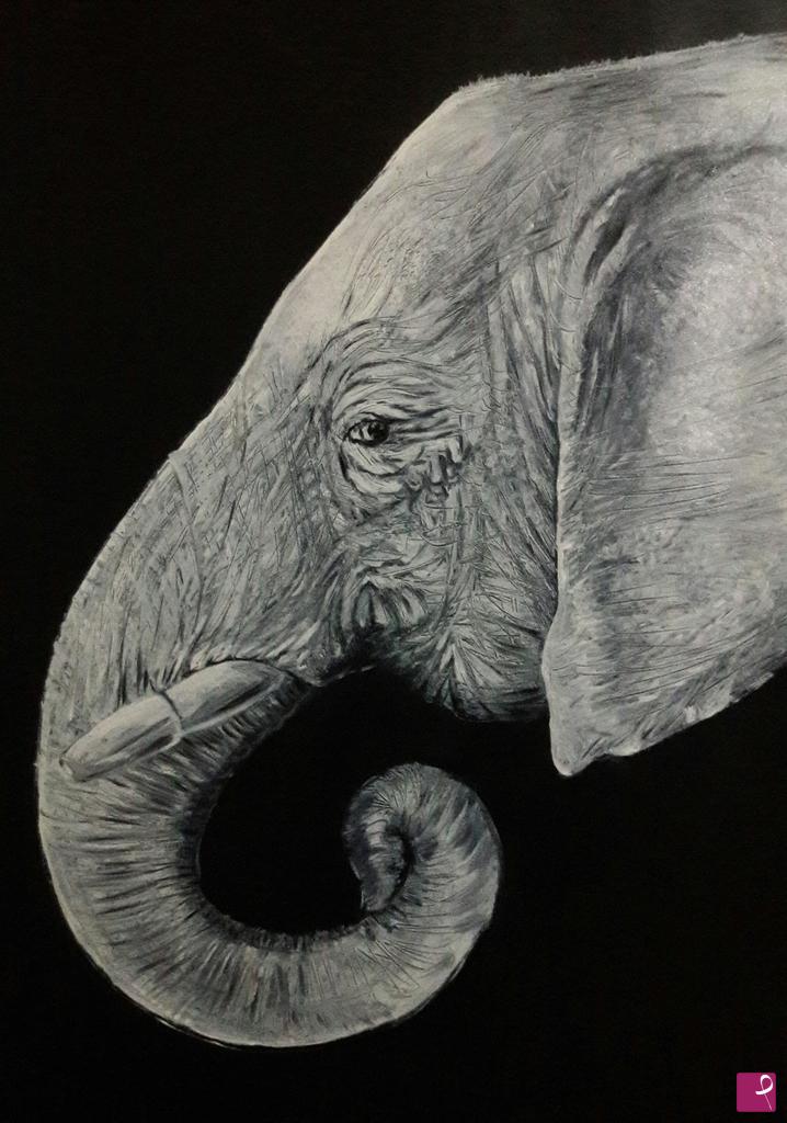 quadri in vendita online - L elefante