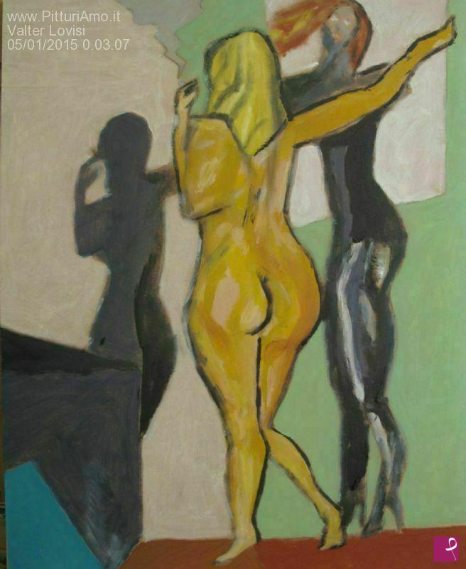 quadri in vendita online - L' Ombra - Omaggio a Guttuso