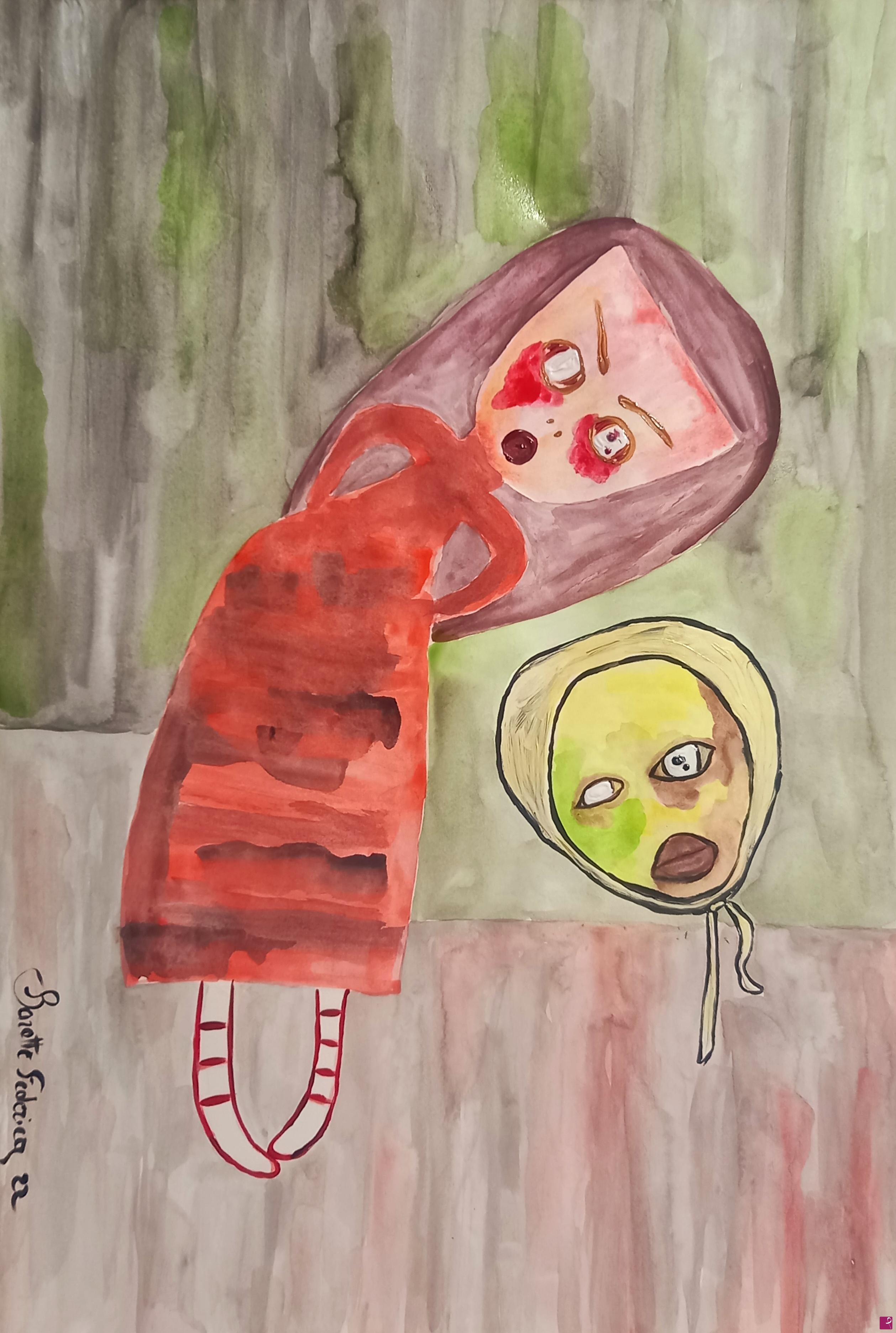 quadri in vendita online - La bambina e l'amico immaginario