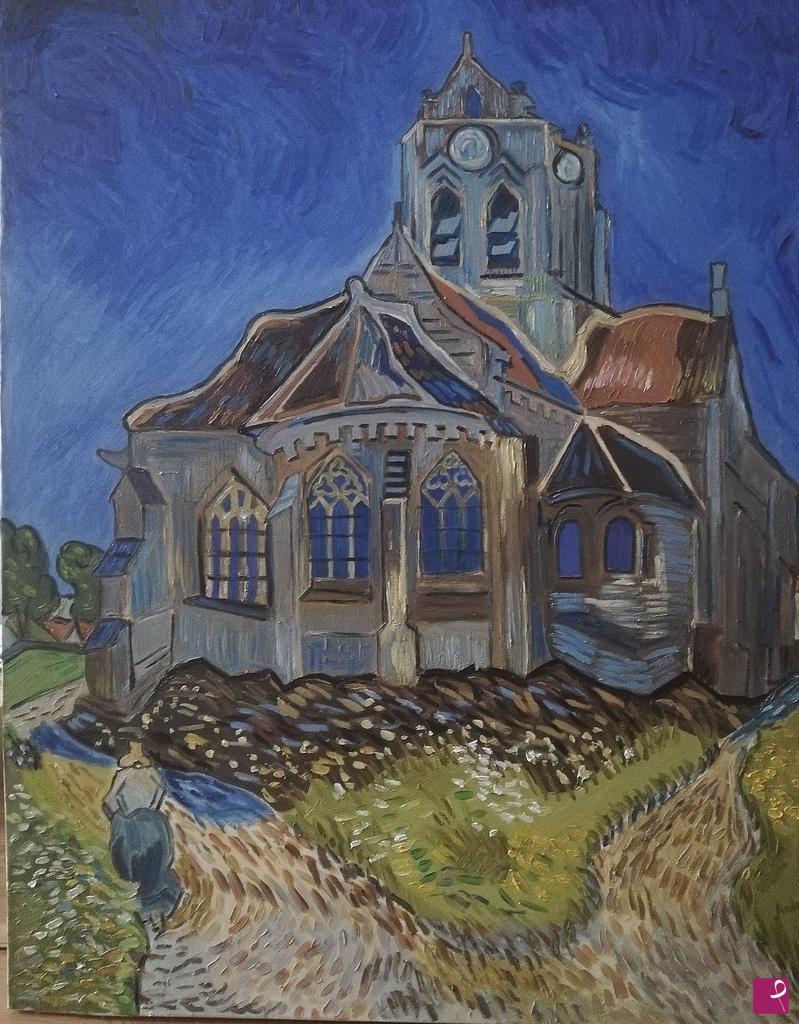 quadri in vendita online - La chiesa di Auvers