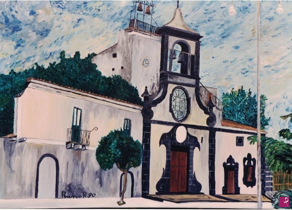 quadri in vendita online - La chiesa di Mangano