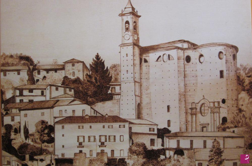 quadri in vendita online - La Chiesa parrocchiale di Cessole