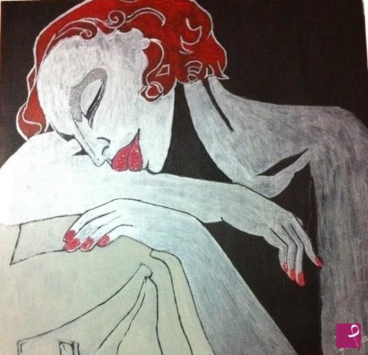 quadri in vendita online - La dormiente (Tamara de Lempicka)