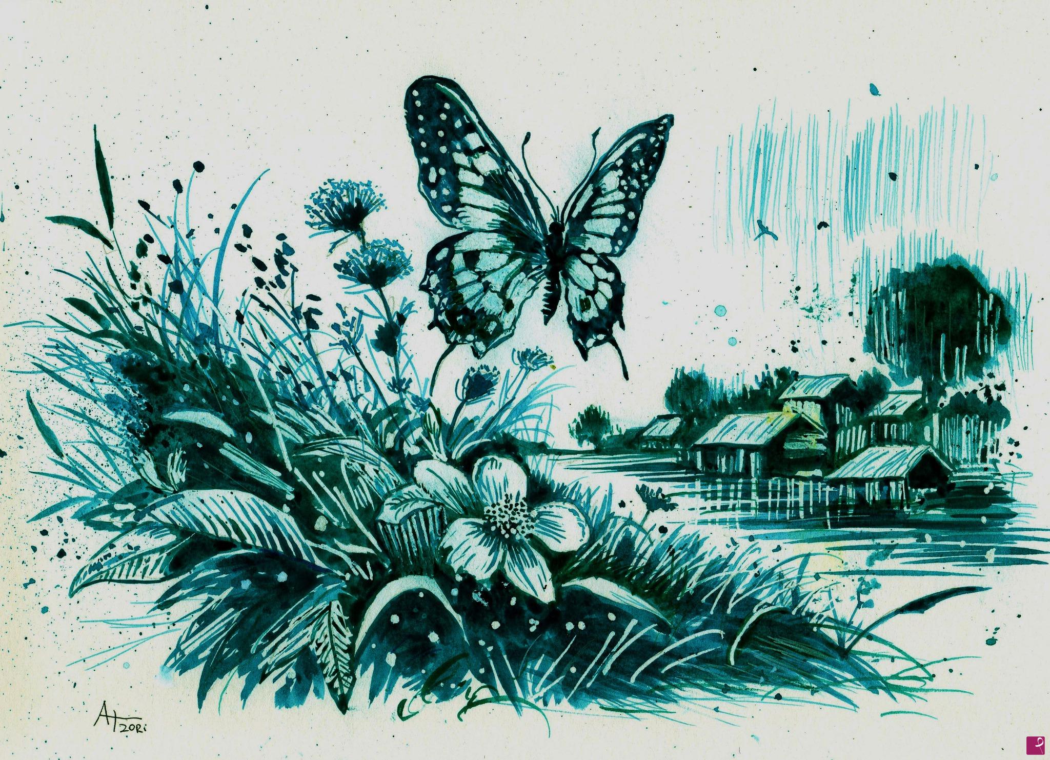 quadri in vendita online - La farfalla