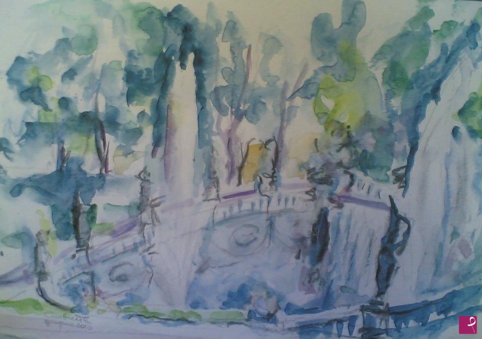 quadri in vendita online - La fontana dei 12 mesi