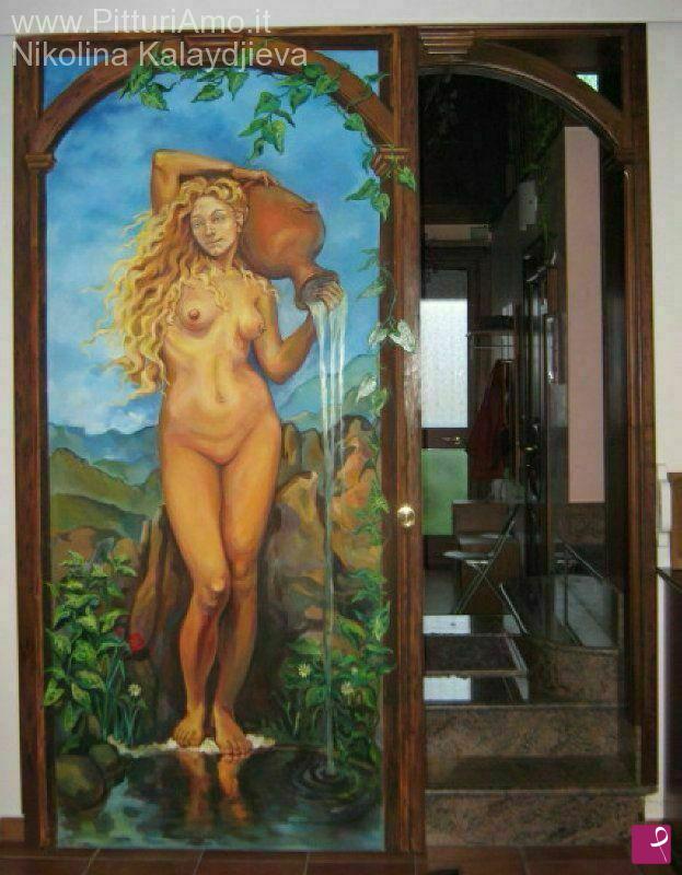 quadri in vendita online - La Fonte trompe l'oeil