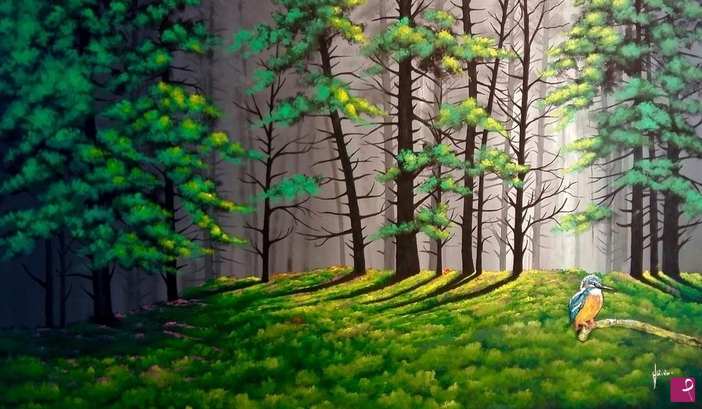 quadri in vendita online - La foresta