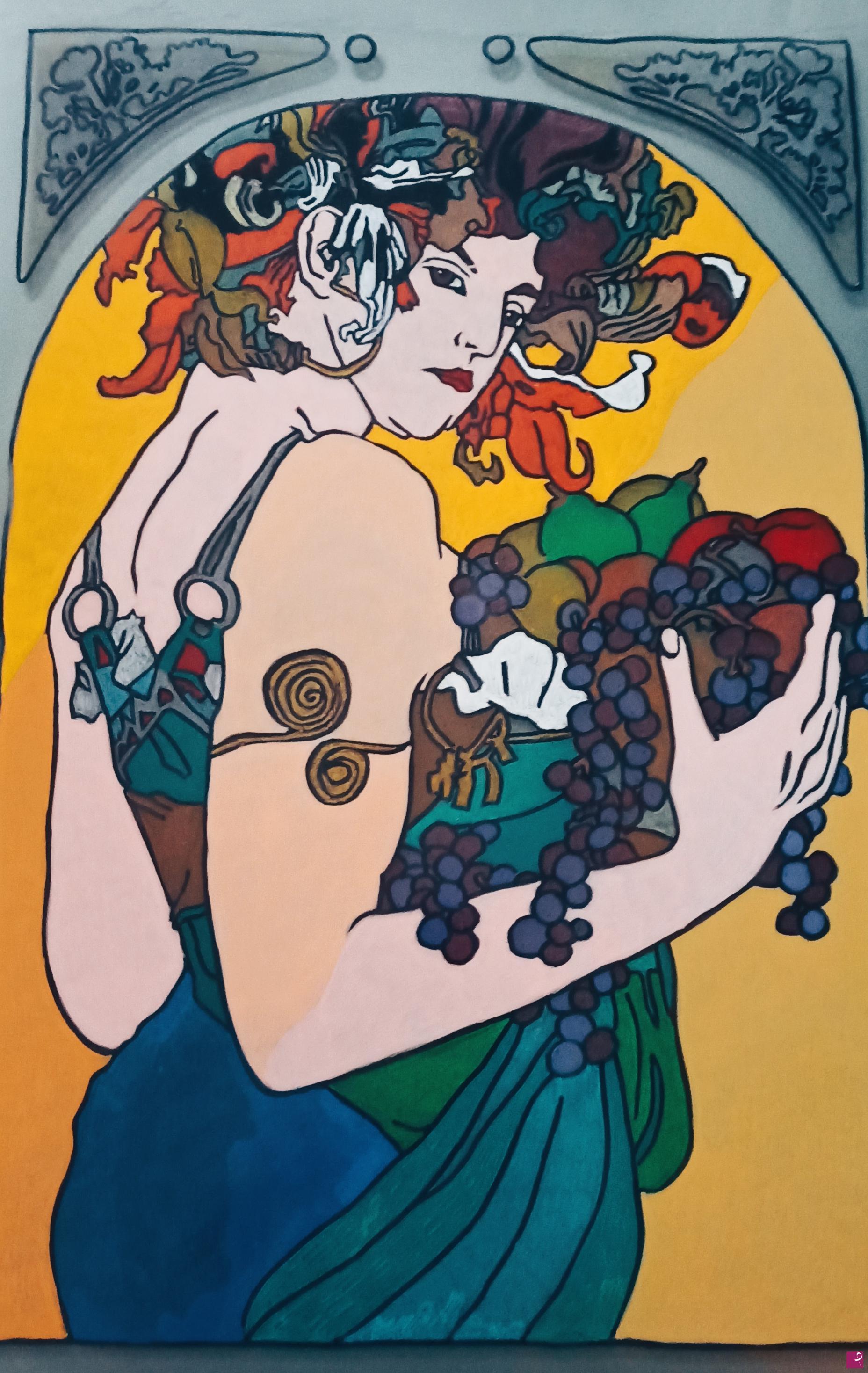 quadri in vendita online - La frutta di Alphonse Mucha 