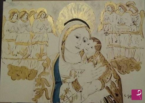 quadri in vendita online - LA MADONNA DEL GIUBINO