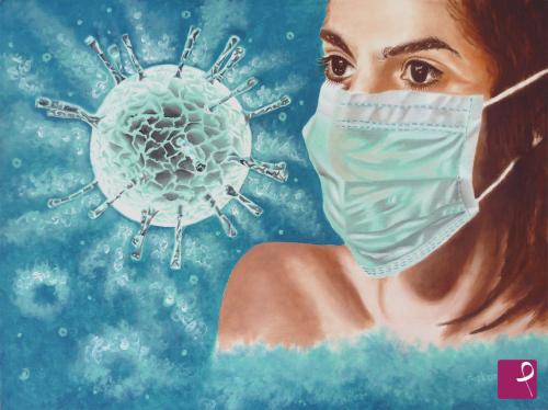 quadri in vendita online - La maschera del virus