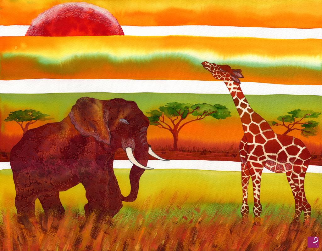 quadri in vendita online - La mia Africa
