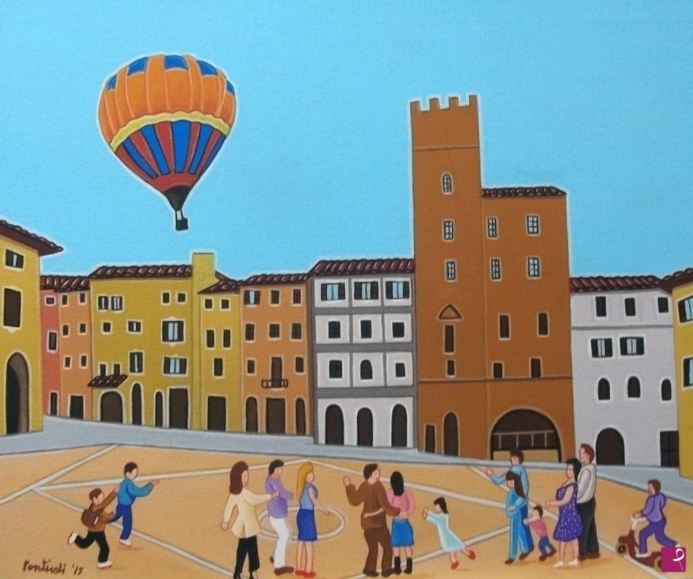 quadri in vendita online - la mongolfiera