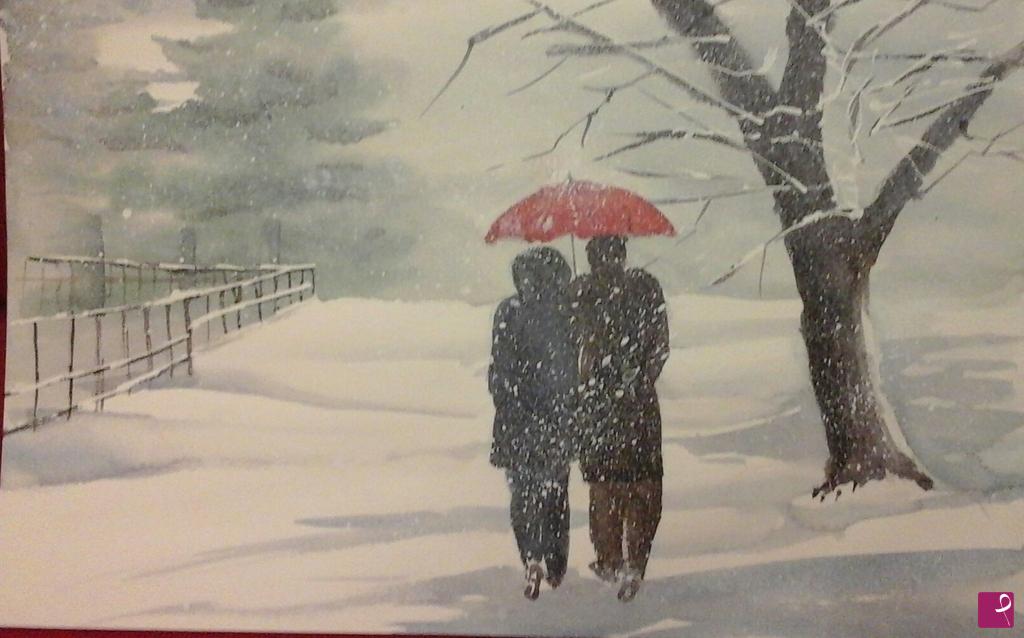 quadri in vendita online - la nevicata