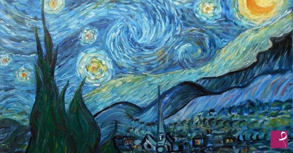Disponibile Quadro La Notte Stellata Van Gogh 1889 Riproduzione Ruslana Papusha Pitturiamo