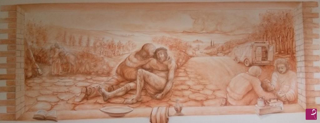 quadri in vendita online - La Parabola del Buon Samaritano