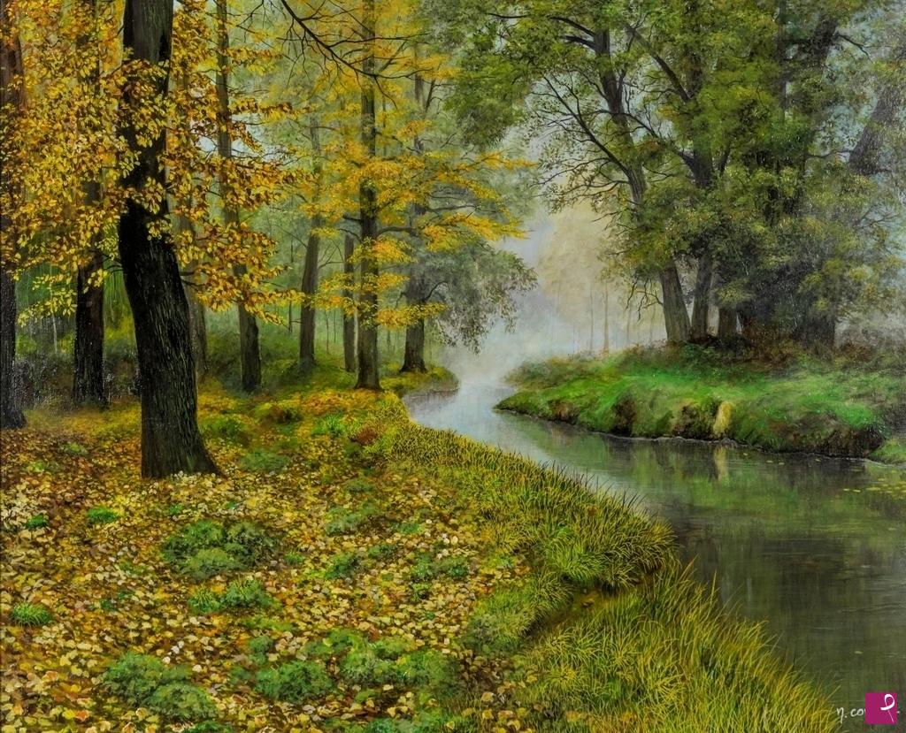 quadri in vendita online - La quiete nel bosco