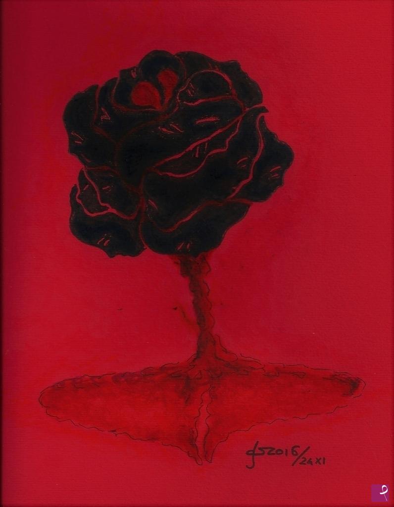 quadri in vendita online - la rosa nera