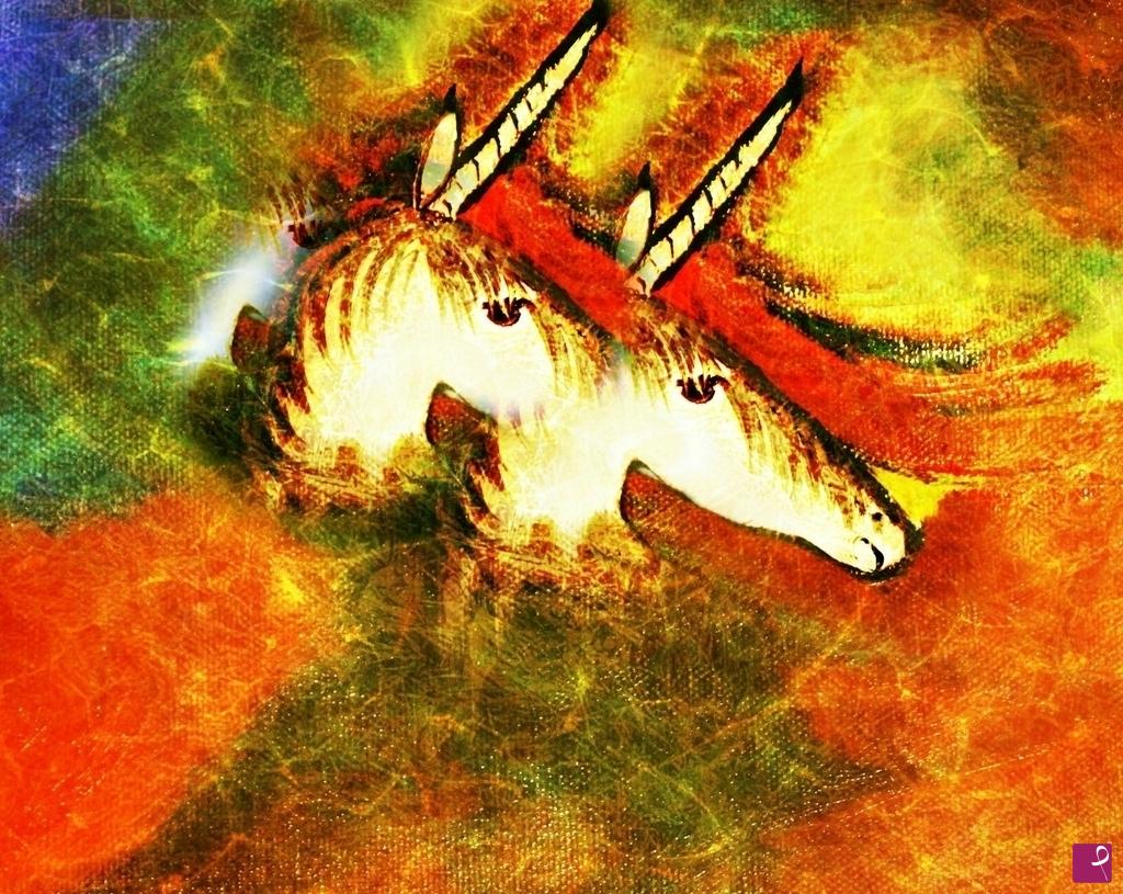 quadri in vendita online - "La tempesta di colore"