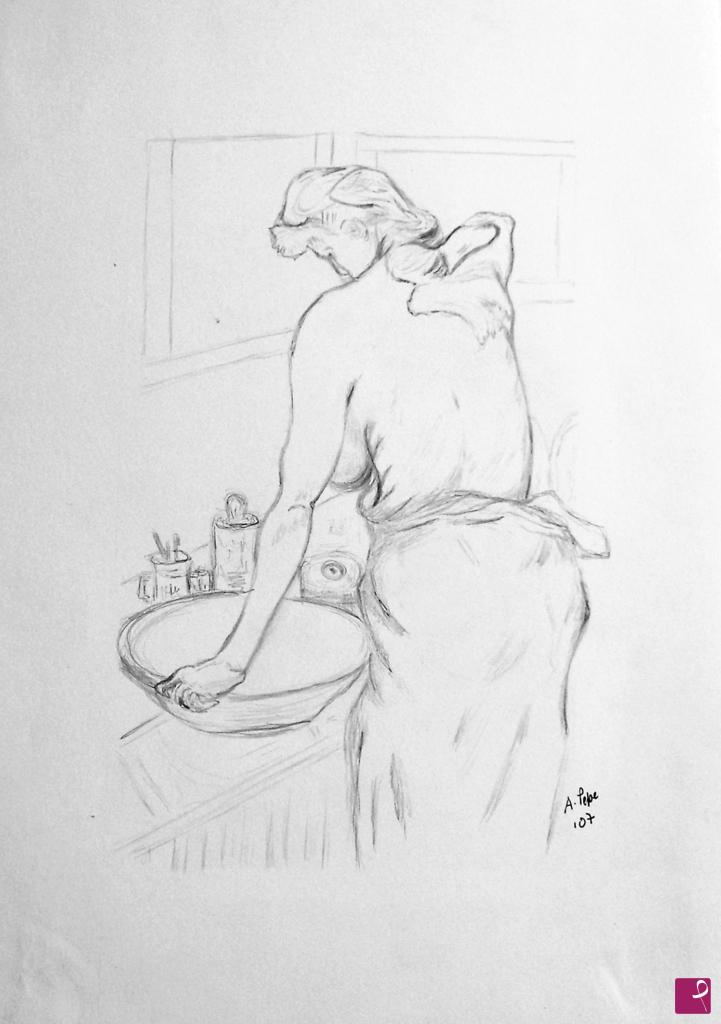 quadri in vendita online - La toilette