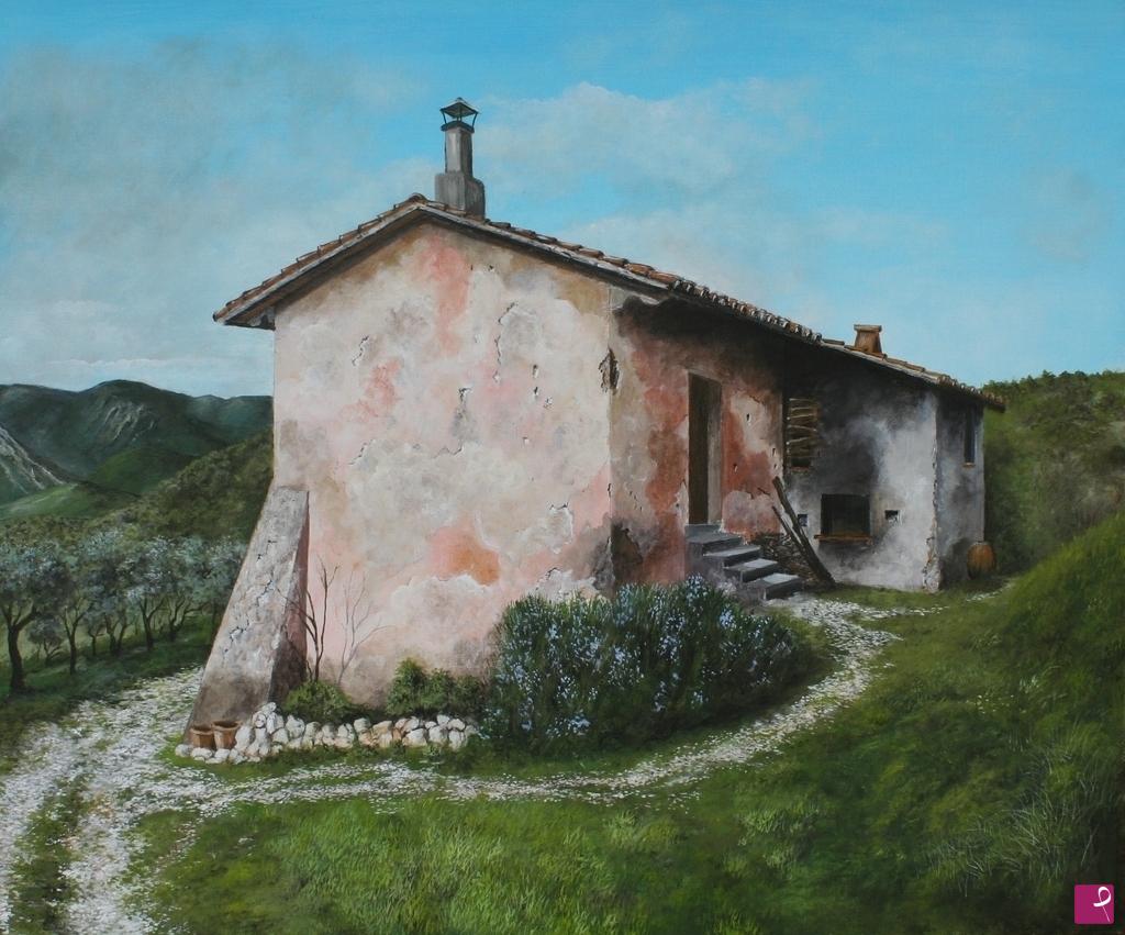quadri in vendita online - La vecchia casa di campagna