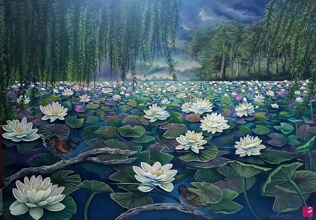 quadri in vendita online - Lago dei sogni