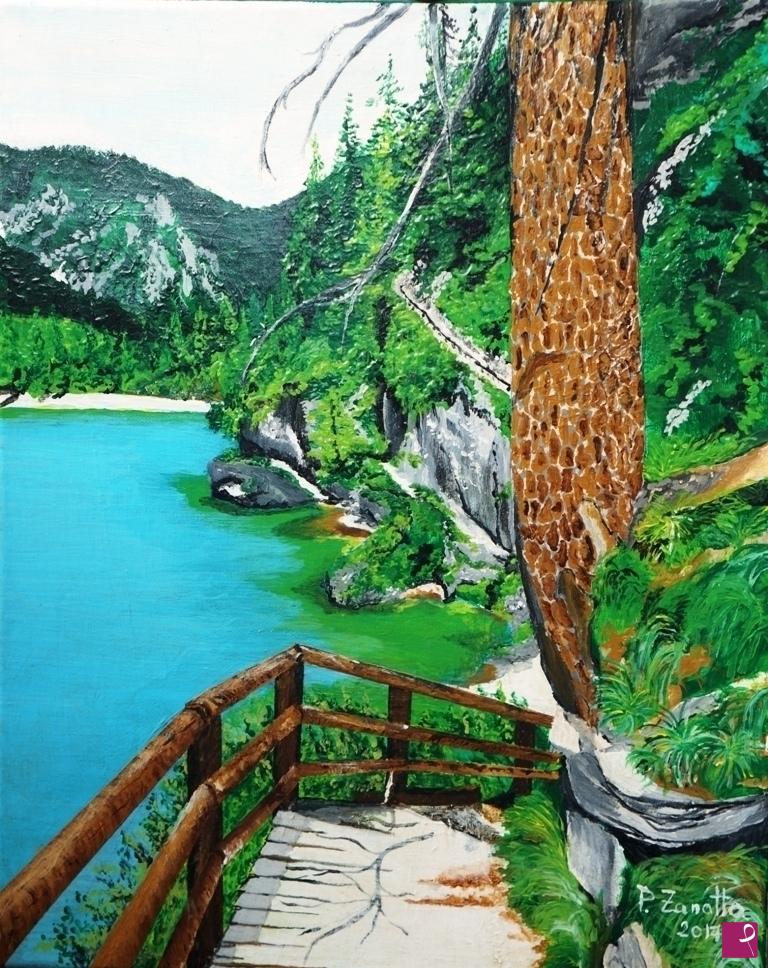 quadri in vendita online - Lago di Barcis