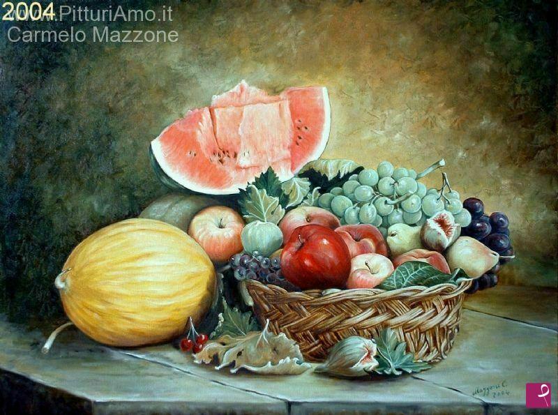 quadri in vendita online - L'anguria e la frutta