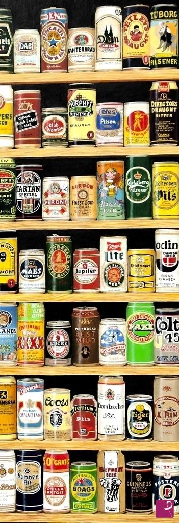 quadri in vendita online - Lattine di birra 2
