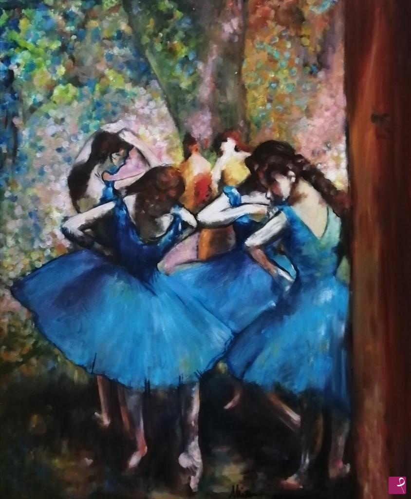 le ballerine in blu