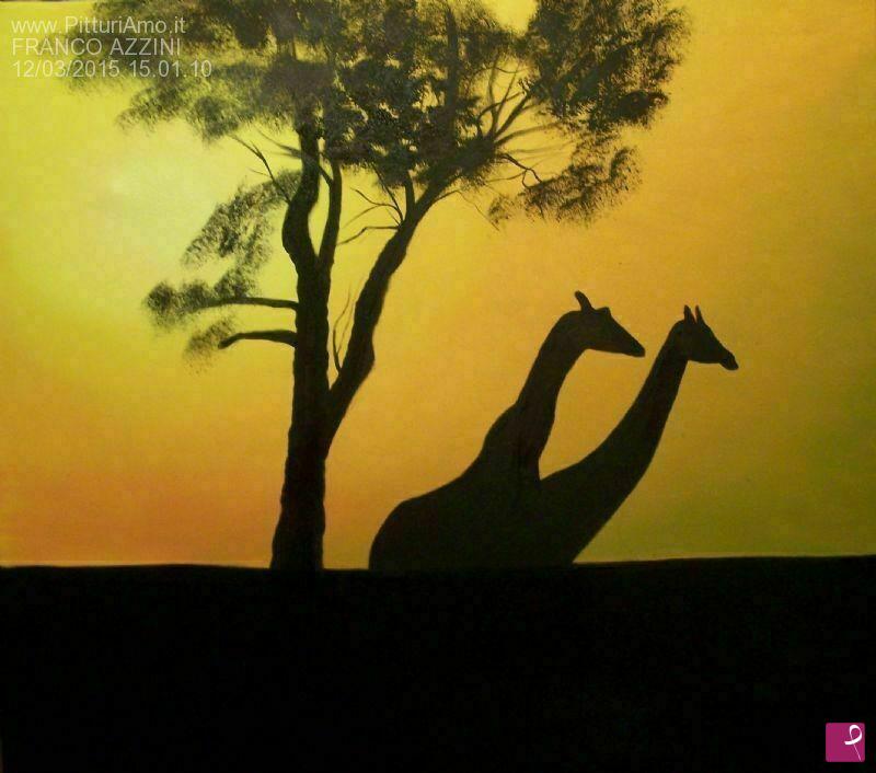 quadri in vendita online - le giraffe