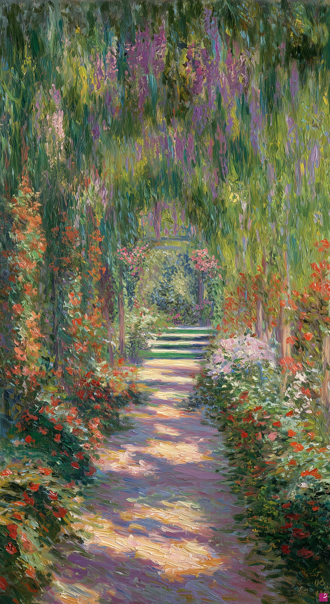 quadri in vendita online - Le passage des fleurs