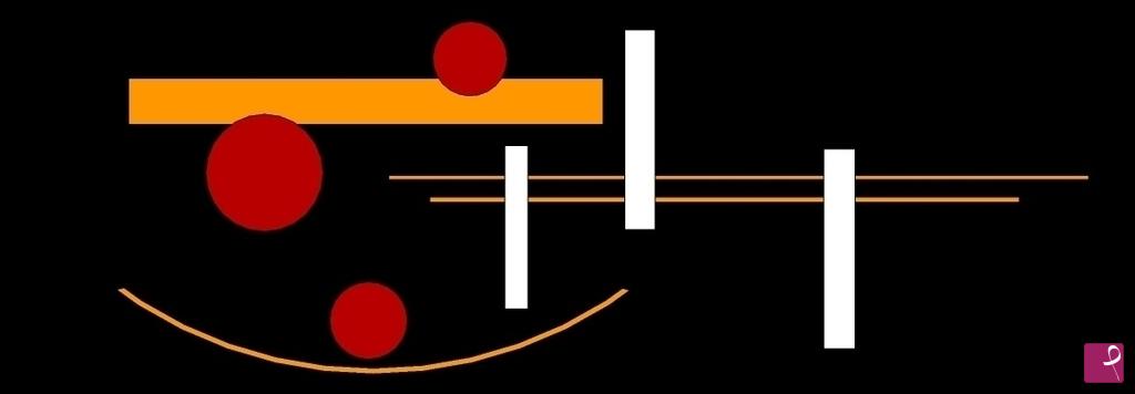 quadri in vendita online - Le tre lune