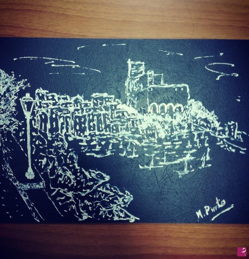 quadri in vendita online - Lerici - panorama dal lungomare