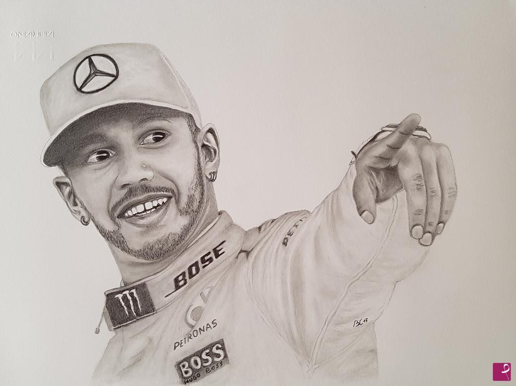 quadri in vendita online - Lewis Hamilton 