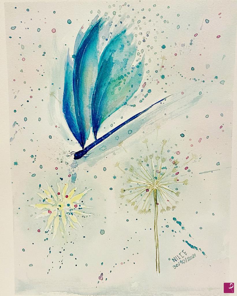quadri in vendita online - Libellula Azurra
