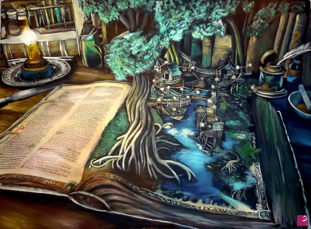 quadri in vendita online - Libro magico