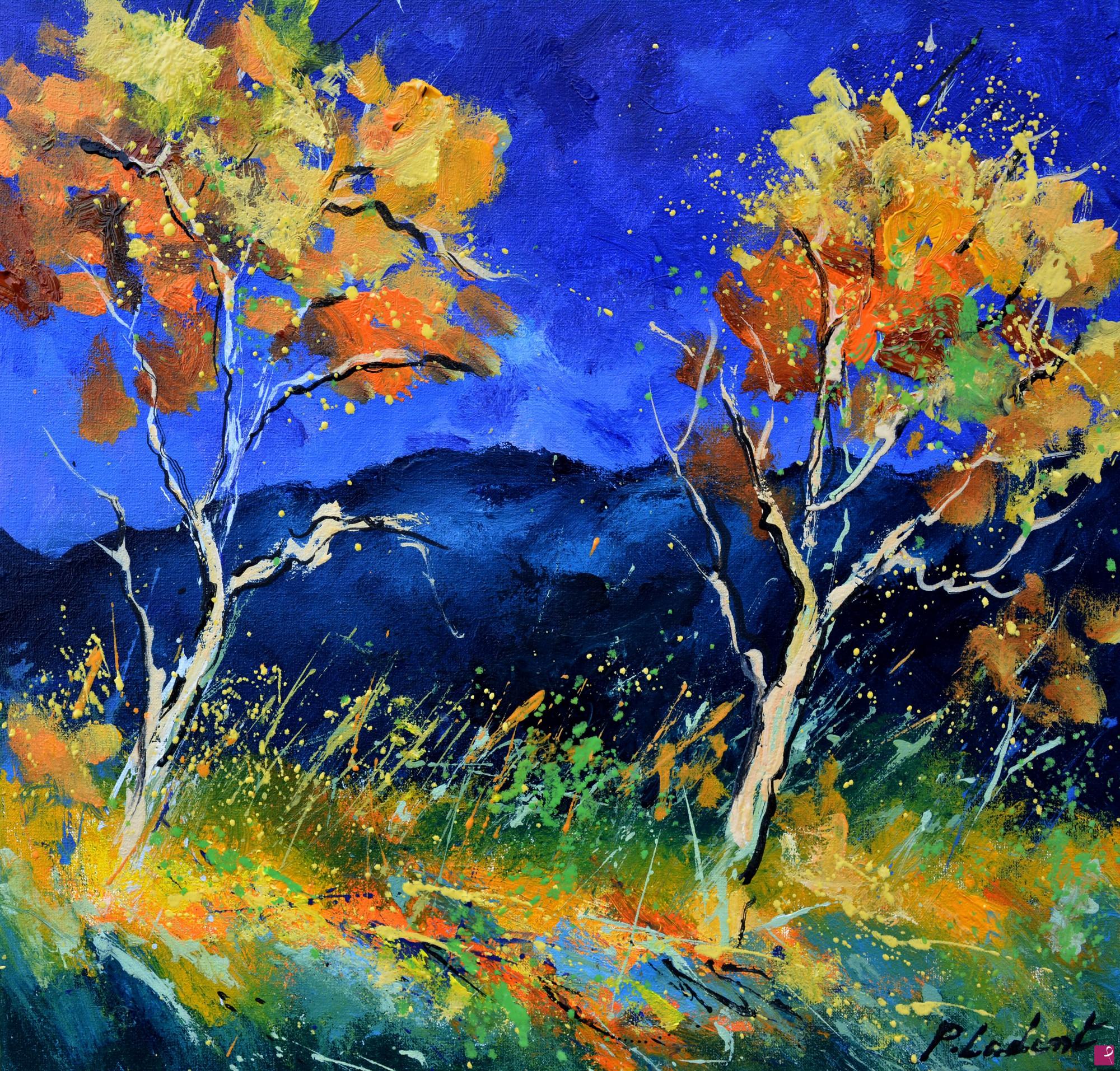 quadri in vendita online - Light on two trees