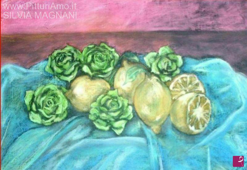 quadri in vendita online - limoni e rose
