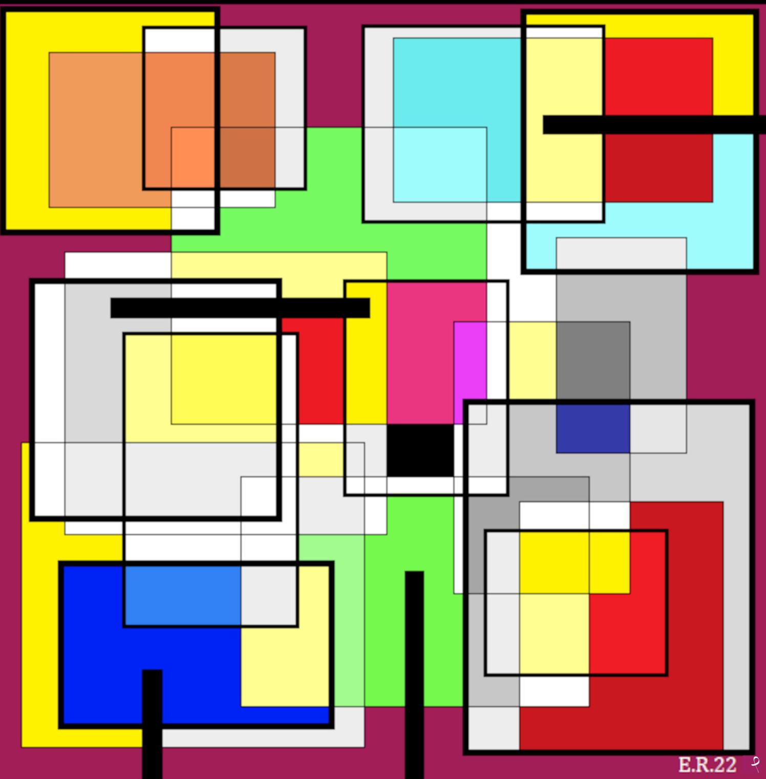 quadri in vendita online - Linee e colori