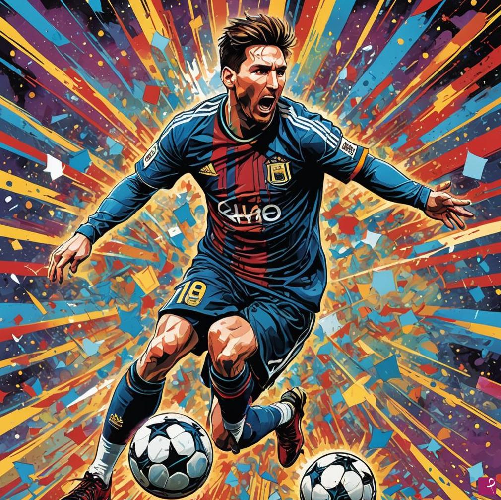 quadri in vendita online - Lionel  Messi 
